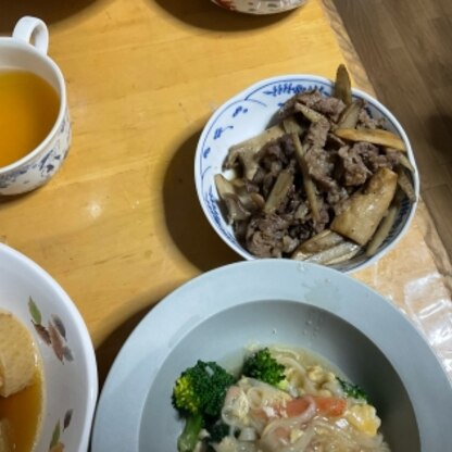 ごぼう嫌いの夫も食べてくれました。